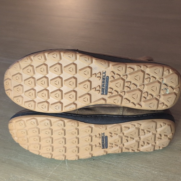 Merrell Ashland Vee Leather Suede Waterproof Mid Calf Boots Tan Women’s 10 - Picture 8 of 12